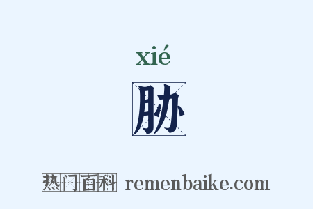 胁是什么意思的图片